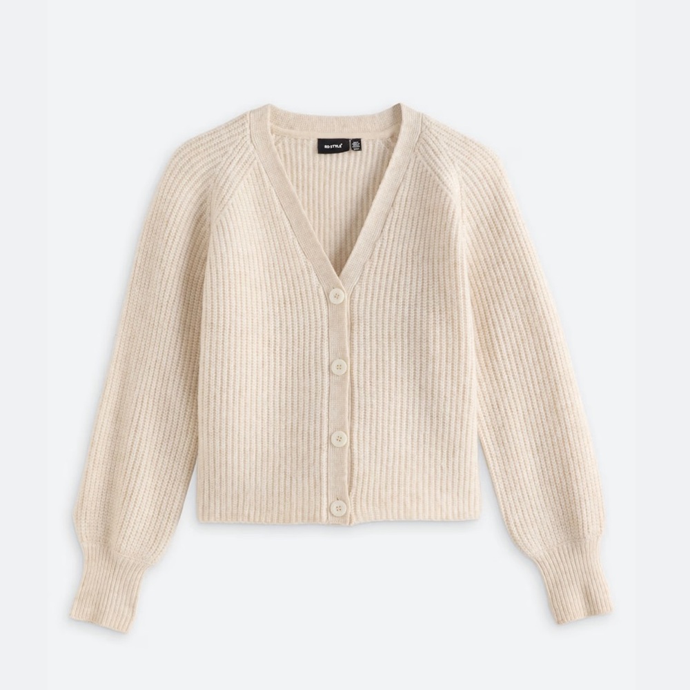 RD Style Loretta Long Raglan Sleeve V-Neck Cardigan